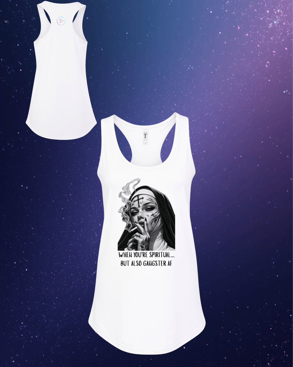 Smoking Nun - Women's Tank Top - Afterglow