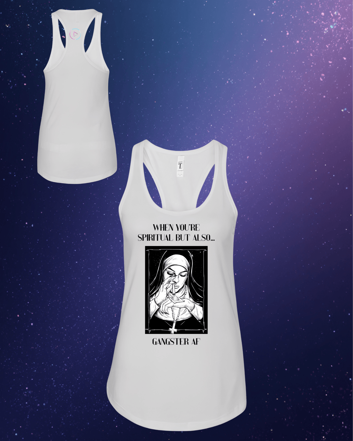 The Gangster AF Nun – Women’s Tank - Afterglow